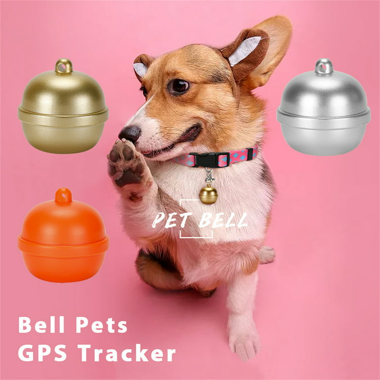 Dog gps collar in bell - mini gps locator for dogs / cats