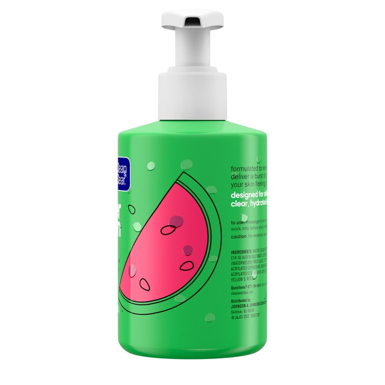 Clean & Clear Hydrating Juicy Watermelon Gel Facial Cleanser