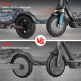 thumbnail image 4 of Adults Electric Motorized Scooter for Teens,Foldable 10" Solid Tires,Fast 19 mph,Long Range,350W Commuter E Scooter,Dual Suspension, 4 of 7