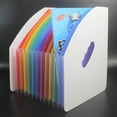 thumbnail image 6 of Accordian File Organizer 13 Pocket Expanding Folder Portable File Organizer Box A4 Accordion Folders Magazine Holders, 6 of 19
