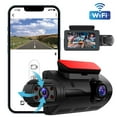 thumbnail image 1 of Kbndieu Driving Recorder with Wifi Car Dash Cam Video Recorder Lens 1080P Video Recorder Device 3.0 Inch Night Vision Sensor Loop Recording Home Essentials, 1 of 9