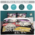 thumbnail image 5 of Demon Slayer Anime Home Bed 3-piece Set, Classic Japanese Anime Polyester Wash Student Dormitory Set, 5 of 5