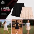 thumbnail image 7 of RBX Girls' Active Skirt - 2 Pack Pleated Athletic Performance Scooter Skort (7-16), 7 of 7