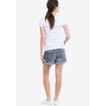 thumbnail image 2 of Ellos Women's Rolled Hem Denim Shorts Shorts, 2 of 3