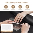 thumbnail image 3 of Advwin Professional Manicure Table with Extendable Nail Polish Cabinet, Dust Collector, LED Light & Wrist Rest, Rolling Nail Desk for Nail Tech, Beauty Nail Station for Home & Salon, Black, 3 of 8