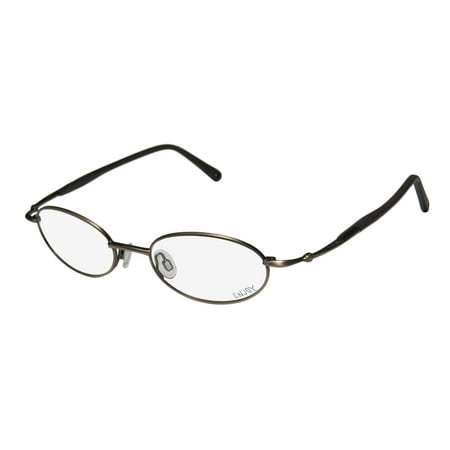 New Enjoy By Rodenstock 1722 Mens/Womens Oval Full-Rim Antique Gold / Gray Stylish Collectible Frame Demo Lenses 48-18-135 Eyeglasses/Eye Glasses