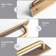 thumbnail image 4 of Goo-Ki 2 Pack 7.6''(192mm) Hole Center Antique Brass Cabinet Pulls with Backplate, Zinc Alloy Minimalist Style Cabinet Handles for Drawer,Dresser,Cupboard Wardrobe Cabinet (2218-g017), 4 of 9