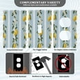 thumbnail image 5 of IAUYY Retardant PC Material Toggle Switch Switch Plate Covers Easy DIY Installation with Screws Light Switch Cover Plate A Lemon and Flowers, 5 of 9
