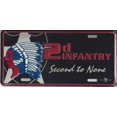 thumbnail image 2 of Plaque d'Immatriculation en Métal 2D Infanterie, 2 of 2