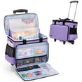 thumbnail image 1 of Bolsa de Manualidades Yarwo Rolling 2.0 con Carro Desmontable Morada, 1 of 7