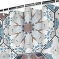 thumbnail image 4 of 84" x 72" Colorful Plaid Stripes Shower Curtain Waterproof Fade-Resistant Machine Washable Bath Drape, 4 of 5