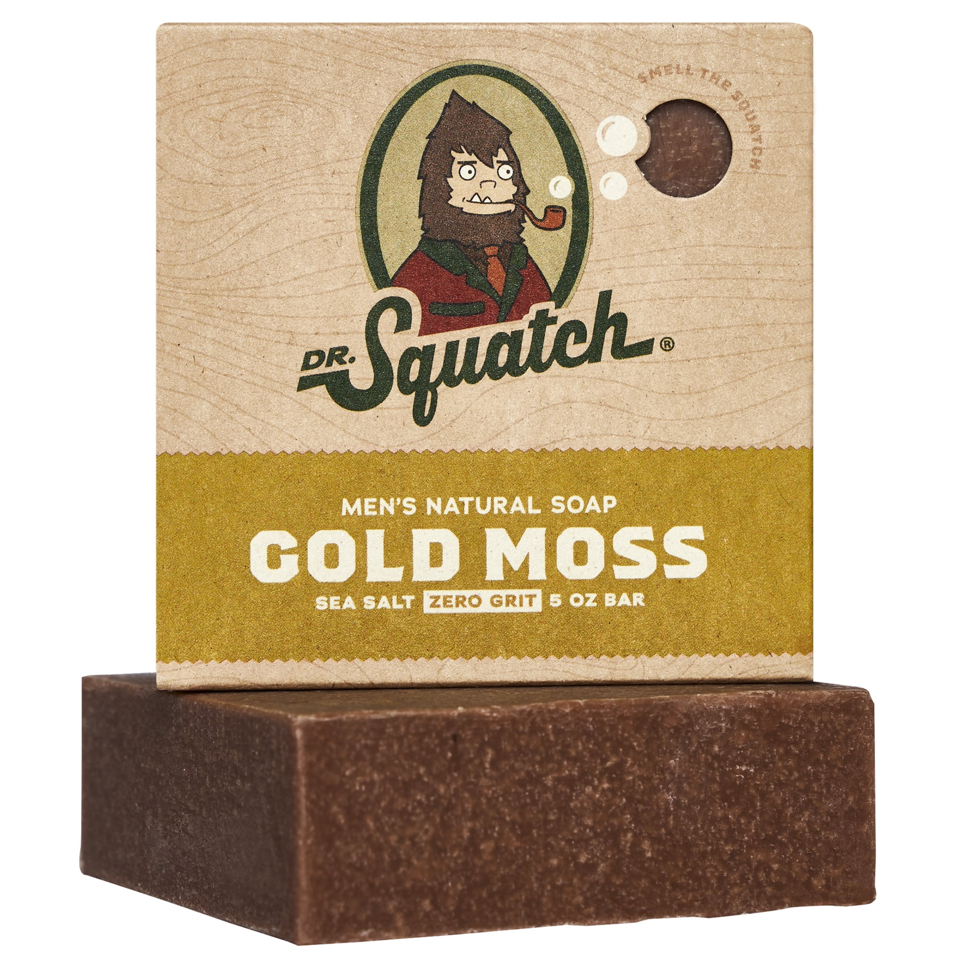 Dr. Squatch Mens Bar Soap, Natural Bar Soap for Men, Gold Moss, 5 Oz