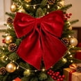 thumbnail image 4 of Christmas Ornaments, Claret Christmas Bow Decoration, Holiday Decor, Christmas Bow, for Xmas Tree, Home, Party, Holiday Christmas Decorations, 4 of 6