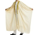 thumbnail image 6 of Leesechin Men Long Sleeve Muslim Thobe Islamic Ramadan Jubbah Middle East Saudi Arab Long Kaftan Robe, 6 of 9