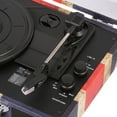 thumbnail image 4 of Victrola The Journey Bluetooth Suitcase Record Player with 3-speed Turntable (Union Jack), 4 of 12