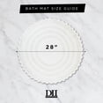 thumbnail image 3 of Contemporary Home Living 27.5" Gray Round Crochet Bath Mat, 3 of 7
