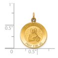 thumbnail image 2 of FJC Finejewelers 14 kt Yellow Gold Saint Peter Medal Charm 23 x 15 mm, 2 of 6
