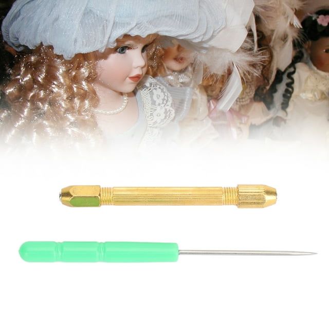 Herramienta para peluca de pelo de muñeca agujas de 06 mm y 08 mm punzón herramientas para soporte de raíz de pelo de muñeca para tienda de muñecas ANGGREK Otros
