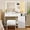 With Stool-White, variant on FANRAL Vanity Set with Mirror and Lights,Makeup Vanity Desk with Drawers & Chair & Jewelry Storage Cabinet,White Vanity