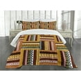 thumbnail image 3 of Ambesonne Ethnic Quilted Bedspread Set 3 Pcs, Oriental Motifs, Queen Size, Multicolor, 3 of 5