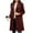 Wine, variant on Ashirexll Womens Winter Coats, Jackets for Women Trendy, Casual Long Sleeve Button Top with Solid Pocket and Turndown Collar