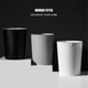 thumbnail image 5 of Plastic Small Trash Can Wastebasket, Garbage Container Basket for Bathrooms, Kitchens, Offices, Dorms, (Grey), 5 of 5
