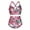 Red, variant on Tummy Control Swimsuits for Women Plus Size Two Piece Swimsuits Back Criss Cross Bathing Suit Ruched Shorts Swimwear