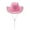 Pink, variant on Women Rhinestone Cowboy Hats Sequined Wide Brim Western Hat Shiny Cowgirl Cap for Party Holidays