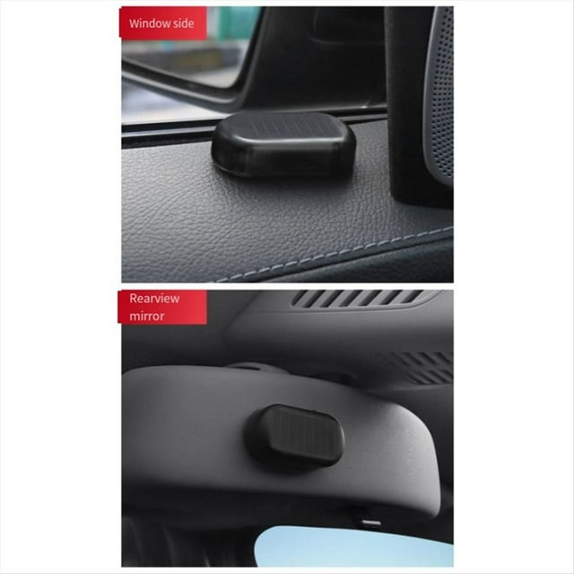 Multifuncional Coche Solar Antirrobo Luz AnalóGica Advertencia Luz Intermitente Alarma LED Coche Sensor Luces, Luz Roja