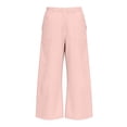 thumbnail image 6 of Hurxie Women’s Hiking Cargo Pants – Lightweight Wide Leg Outdoor Pants with Pockets, High Waisted Drawstring Streetwear Pink,S, 6 of 7