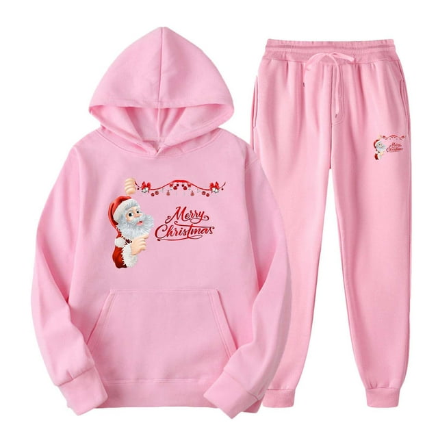TIMIFIS Survêtement pour Hommes Rose 2 Pcs à Capuche, Ensemble de Sport Décontracté pour Course Jogging Automne