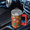 thumbnail image 4 of Holiday Festive 40oz Christmas Tumbler with Handle, Winter Snowman Coffee Cup with Straw Lid, Stainless Steel Insulated Mug, Gifts for Women, 4 of 4