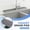 Gray, variant on Faucet Sink Drying Pad and Guard Mat, Multi-Purpose Water Flow Cushion for Kitchen and Bathroom, Reusable Silicone Countertop Protector for Splash Prevention and Easy Cleaning