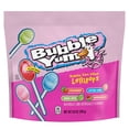 thumbnail image 2 of BUBBLE YUM Assorted Flavored Bubble Gum Filled Lollipops, Candy Bag, 8.8 oz, 2 of 9