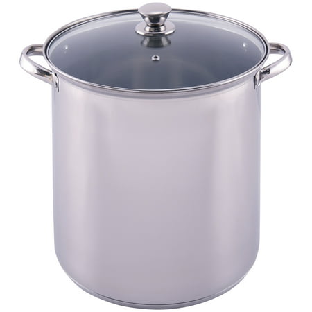 Mainstays Stainless Steel 16 Quart Stockpot with Lid