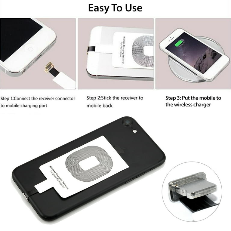 Chargeur sans fil blanc pour iPhone 6 Plus / 6 / 5S / 5C / 5
