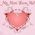 thumbnail image 2 of CafePress - My Mimi Loves Me Heart Infant Bodysuit - Baby Light Bodysuit, Size Newborn - 24 Months, 2 of 4