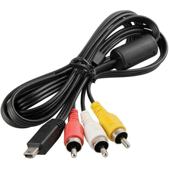 Adhiper Replacement AVC-DC400ST Stereo AV Audio Video RCA Cable Cord Compatible with Canon Digital SLR Cameras EOS 1D, 1D X, 500D, 550D, 5D Mark III, 600D, 60D, 650D, 700D, 7D and More (1.2m)