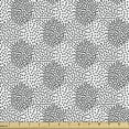 thumbnail image 1 of Abstract Fabric by the Yard, Basic Monochrome Continuing Layout of Minimal Polka Dots Modern Vibes, Upholstery Fabric for Dining Chairs Home Decor Accents, Charcoal Grey and White by Ambesonne, 1 of 5