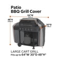 thumbnail image 4 of Classic Accessories SideSlider Water-Resistant 64 Inch BBQ Grill Cover, 4 of 12