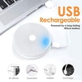 thumbnail image 3 of New Version - USB Rechargeable LED Puck Lights 4 Pack,Wireless Under Cabinet Lighting,Touch Dimming Night Light,Under Counter Lighting,Stick-on Closet Lights, 3 of 6