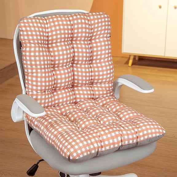 HOARBOEG Office Chair Cushion with Elastic Bands & Non-Slip Binding, Breathable Office Seat Cushion Durable Polyester Fabric Cushion Ergonomic Recliner Support for Back & Hips, 33.46*17.71in