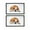 English Bulldog Dog Lying Down Looking Up, variant on WIRESTER 2-Pack 3.15" Rectangle Embroidered Logo Patches – Iron-On/Sew-On Appliques with Black Border for Hats, Jackets, Shirts, Vests & Jeans - Black Toy Poodle Dog