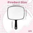 thumbnail image 3 of Handheld Mirror Hangable HandMirror with Handle Acrylic Round 1X True View Mirror Wall Mount Hand Held for Makeup Cosmetic Salon Travel Shaving Barber Home Women Men, 3 of 5