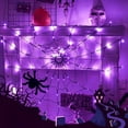 thumbnail image 5 of Halloween Spider Web Lights with LEDs, Hanging Spider Web Decoration, Indoor Wall Ceiling Halloween Decor for Home, Bedroom, Party, Haunted House, 5 of 5