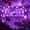 Purple, variant on Snmubt Halloween Spider Web String Lights in Yellow, LED Glowing Cobweb Decoration, Battery Operated Light for Party Wall Decor