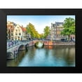 thumbnail image 2 of Frank, Assaf 14x12 Black Modern Framed Museum Art Print Titled - Canal through Amsterdam city, 2 of 5