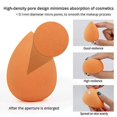 thumbnail image 3 of 3/5 Pcs Makeup Sponge Set Beauty Foundation Blending Sponge, Flawless for Liquid, Cream, and Powder, Multi-colored Makeup Sponges Random Color Rose red light blue pink green milk tea color, 3 of 6