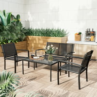 Deals on LACOO 4-Pieces Patio Furniture Conversation Set