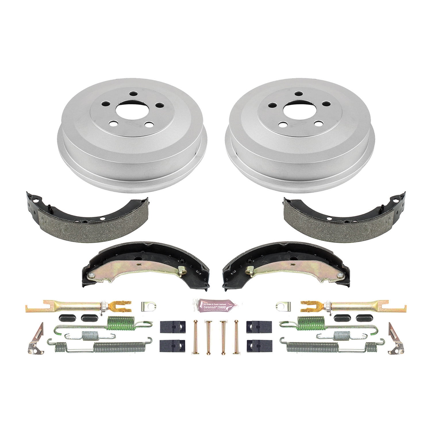 Power Stop Rear Stock Replacement Drum and Shoe Kit KOE15390DK